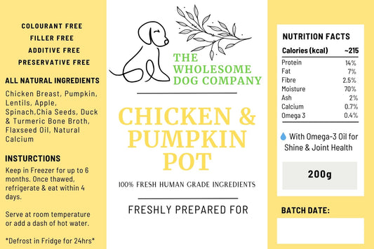 Chicken & Pumpkin Pot - FROZEN