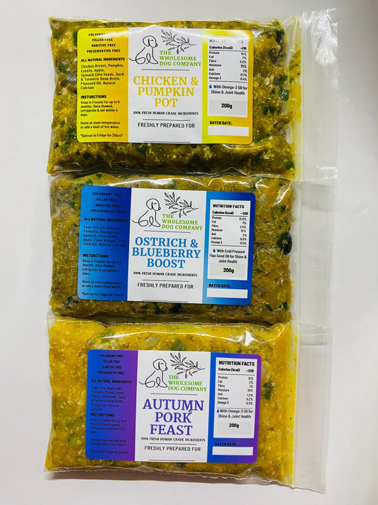 COMBO PACK - 2 OF EACH FLAVOUR (12 packs)  FROZEN 10% DISCOUNT