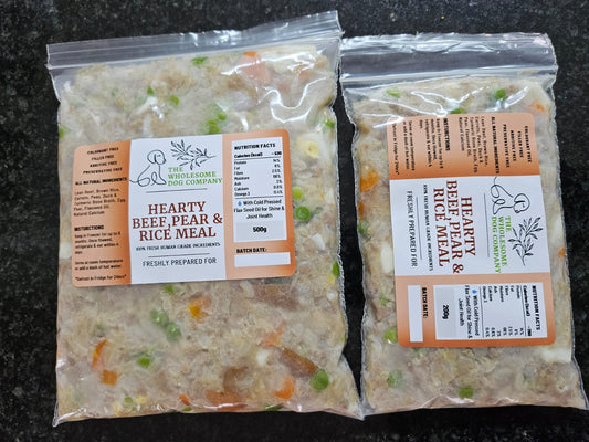 Hearty Beef, Pear & Rice Meal - FROZEN